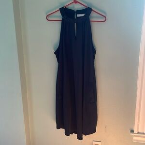 Navy Halter Dress
